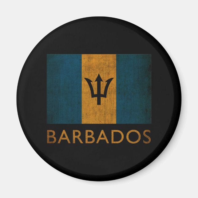 Vintage Barbados Magnet (Framsidan)