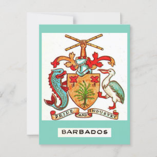 Vintage Barbados vykort