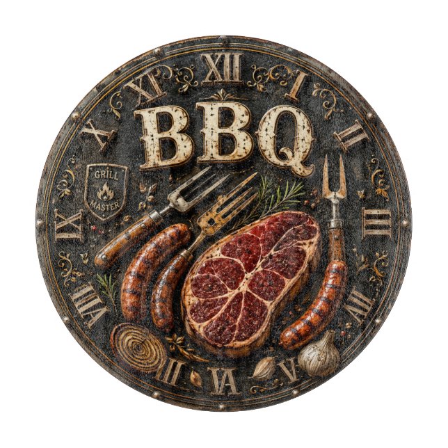 Vintage Barbecue Pitmaster Gift Sausage Kitchen  (Framsidan)
