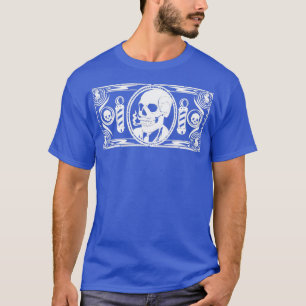Vintage Barber Dollar Mafia Inspired Skull för Pub T Shirt