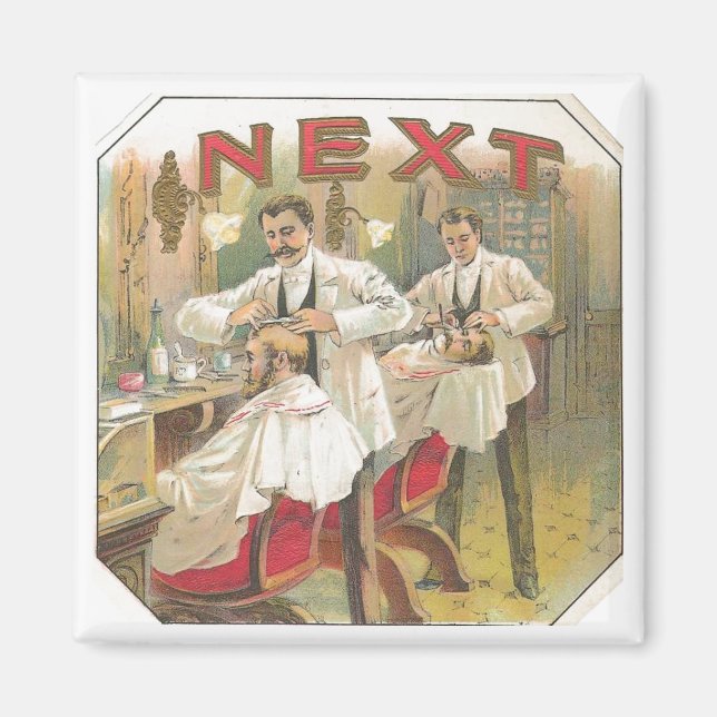 Vintage Barber Magnet (Framsidan)