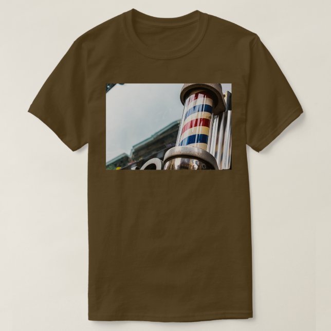 Vintage Barber Pole Classic TShirt T Shirt (Design framsida)