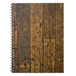 Vintage Bare Wood Panel Anteckningsbok
