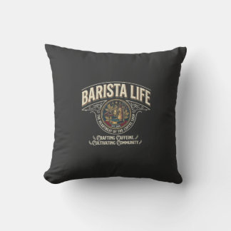 Vintage Barista Life Espresso Coffee Lover T-Shirt Kudde