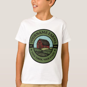 Vintage Barn ADD NAMN Land Farm Skörd Farmer T Shirt