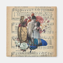 Vintage Barn & Blommigt Collage