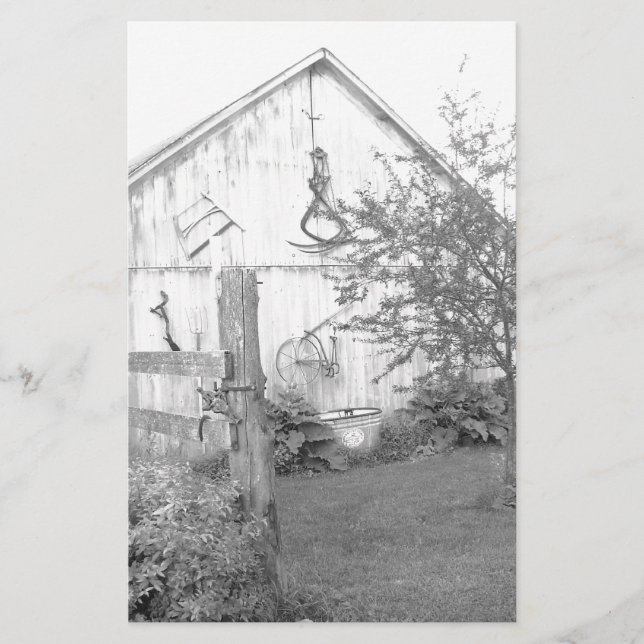 Vintage Barn Brevpapper (Framsida)