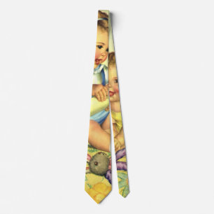 Vintage Barn, Cute Lycklig Småbarn Smile Flaska Slips