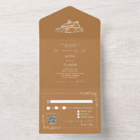 Vintage Barn Goldenrod QR OSA Farm Bröllop