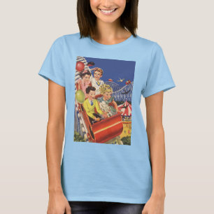 Vintage Barn Hund Roller Underlägg Ride T-shirt