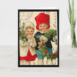 Vintage Barn - julkort Helgkort