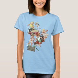 Vintage Barn Leker med Brandbilar Tee Shirt