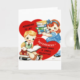 Vintage barn med Bokar Valentine Greeting Card Helgkort