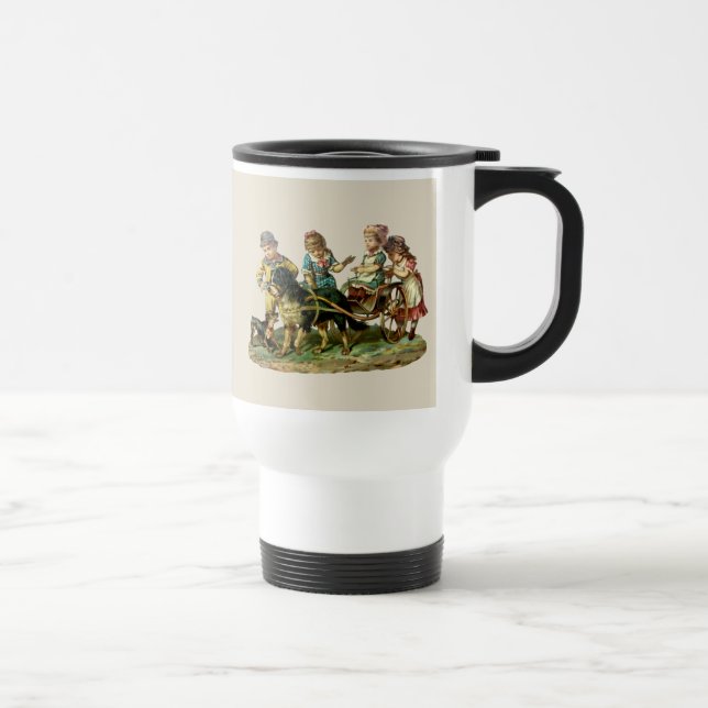 Vintage Barn- och Hundvagn Resemugg (Höger)