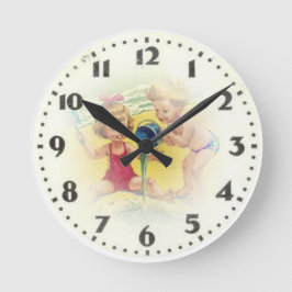 Vintage barn rund klocka