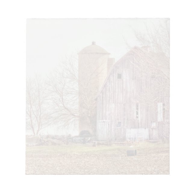 Vintage Barn & Silo Anteckningsblock (Framsida)