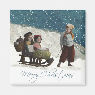 Vintage Barn Sleding Magnet