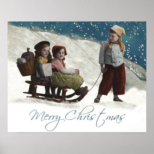 Vintage Barn Sleding Poster (Framsidan)