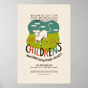 Vintage Barns konst poster