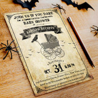 Vintage Barnvagn Halloween Baby Shower