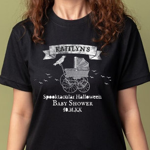 Vintage Barnvagn Halloween Baby Shower T Shirt