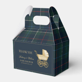 Vintage barnvagn Klassisk baby shower Presentaskar