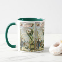 Vintage barock era atlas frontespis världskarta