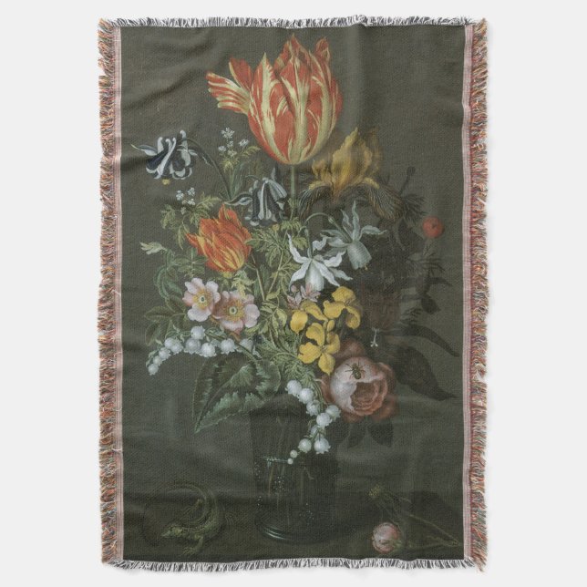 Vintage Barock, Stilleben Blommor i Vas Filt (Framsidan Vertikal)