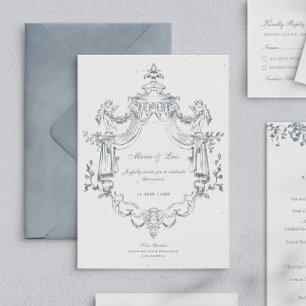 Vintage Barock & Viktoriansk Elegant Bröllop Inbjudningar