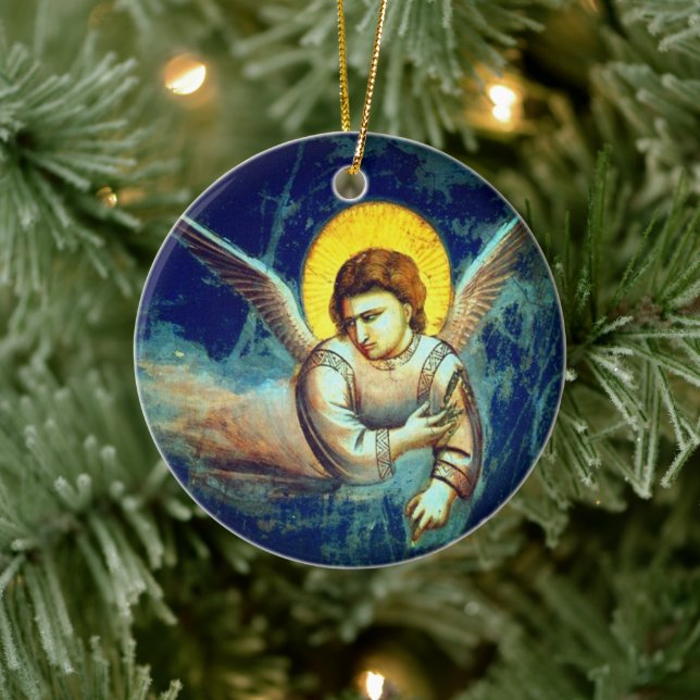 Vintage Baroque Angel Julgransprydnad Keramik (Träd)