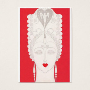 Vintage Baroque Ansikte Visitkort