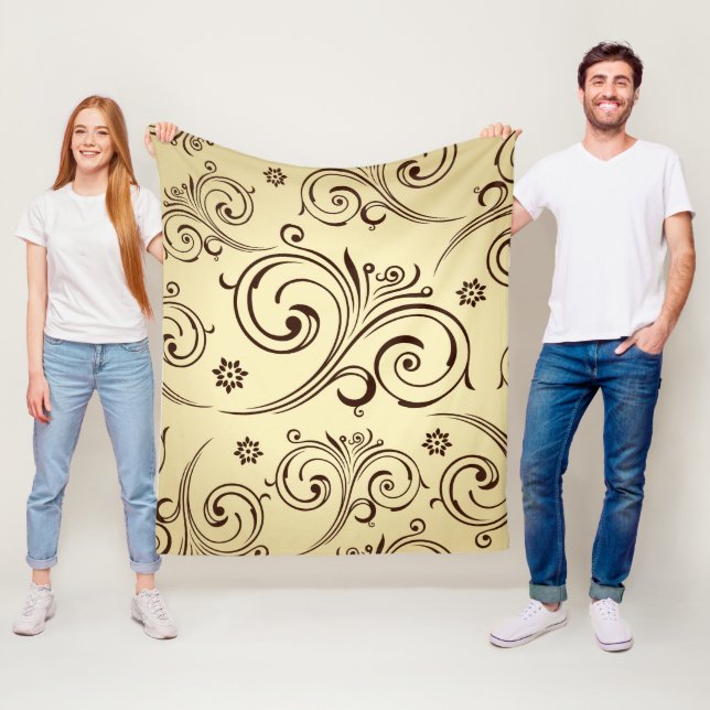 Vintage Baroque Fleece Blanket (På plats)