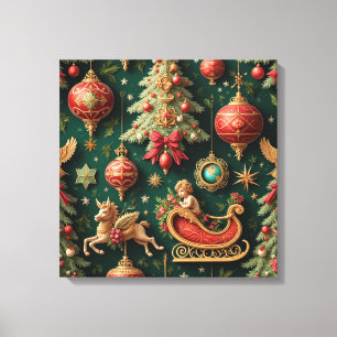Vintage Baroque Jul Stretched Kanvastryck