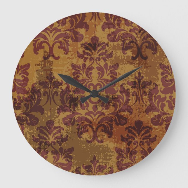 Vintage, baroque rococo struktur. stor klocka (Framsida)