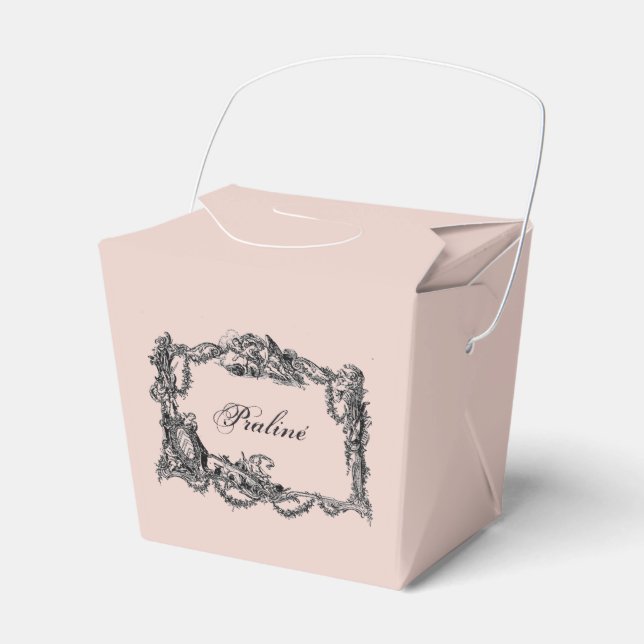 Vintage – Baroque – Shabby chic – Praliné Presentaskar (Framsidan Sidan)