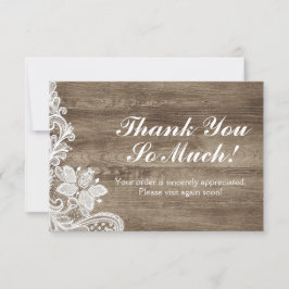 Vintage Baroque Snöre om Rustic Barn Wood Tack Meddelande