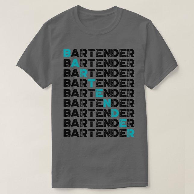 vintage bartender-retrobartender 1 t shirt (Design framsida)