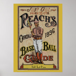 Vintage Baseball 1886 Lägg till text Poster