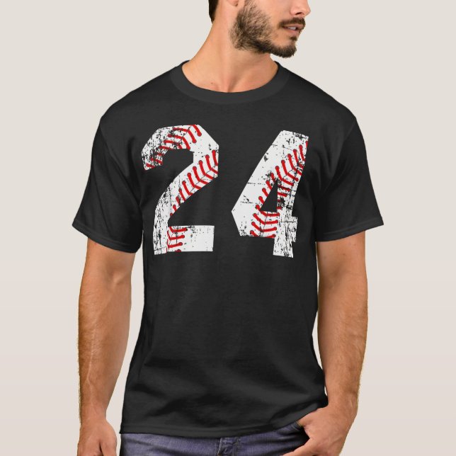 Vintage Baseball 24 Tröja (Framsida)
