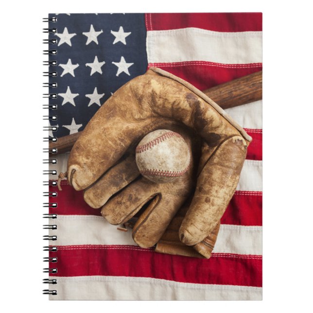 Vintage Baseball Anteckningsbok (Framsidan)