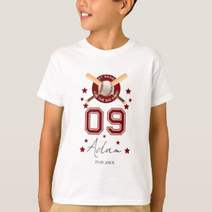 Vintage Baseball Birthday-firande T Shirt