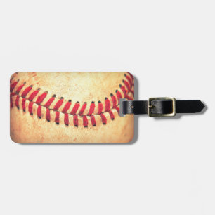 Vintage baseball boll bagagebricka