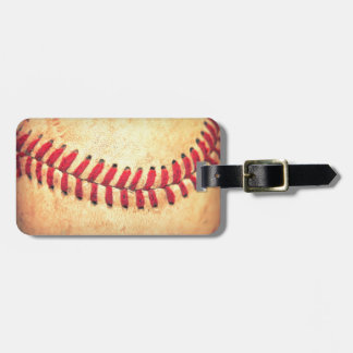 Vintage baseball boll bagagebricka
