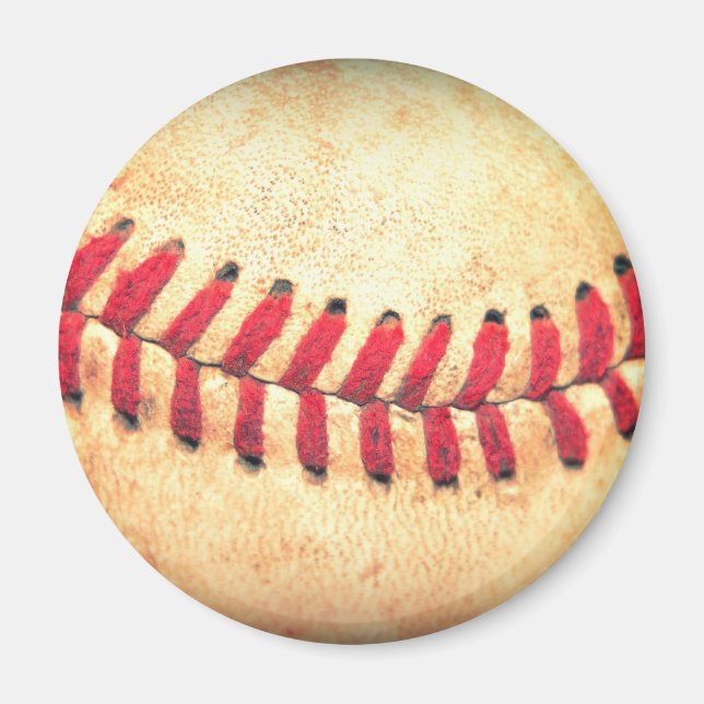 Vintage baseball boll magnet (Framsidan)