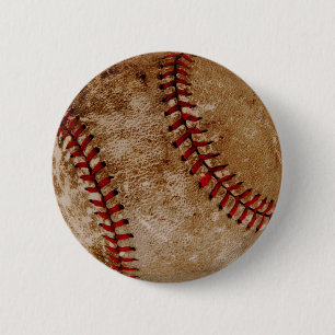 Vintage Baseball Boll Red and White Sports Knapp