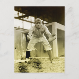 Vintage Baseball Catcher Vykort