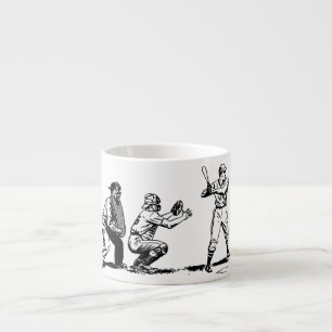 Vintage baseball espressomugg