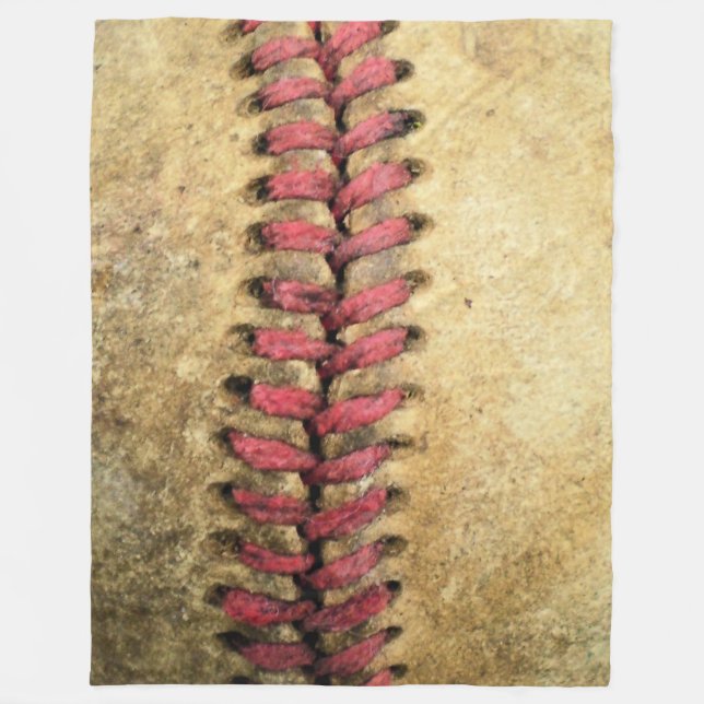 Vintage Baseball Fleecefilt (Framsidan)