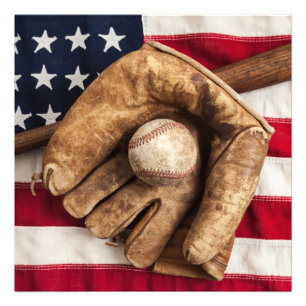 Vintage Baseball Fototryck