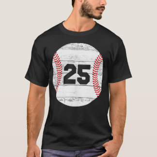 Vintage Baseball Jersey nummer 25 T Shirt